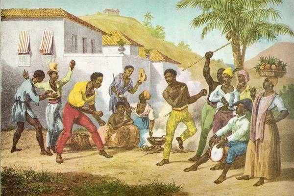 capoeira lithograph