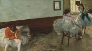 eksetaseis xorou The Dance Lesson by Edgar Degas