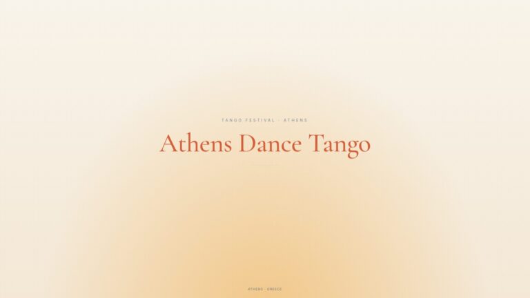 Athens Dances Tango